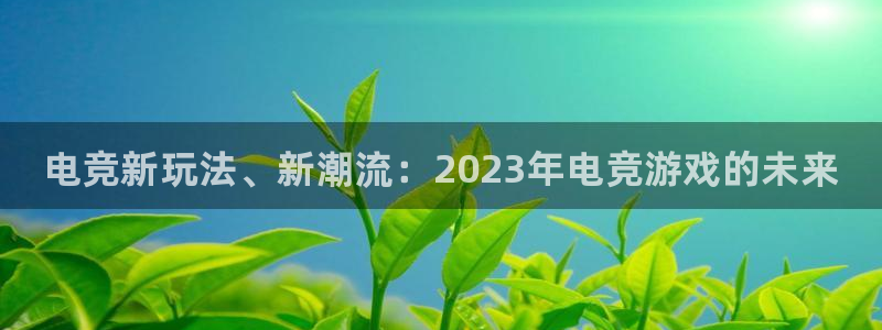 星欧娱乐平台官网入口：电竞新玩法、新潮流：2023年电竞游戏