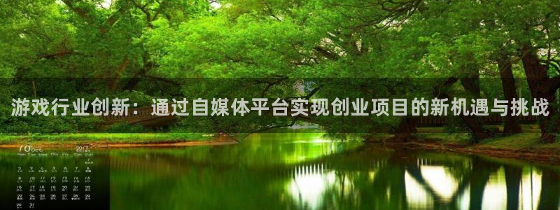 星欧娱乐网址注册：游戏行业创新：通过自媒体平台实现创业项目的